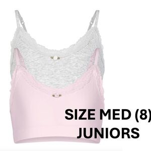 NWOT SKIMS SIZE MED (8) Juniors LACE SCOOP BRALETTE 2-PACK